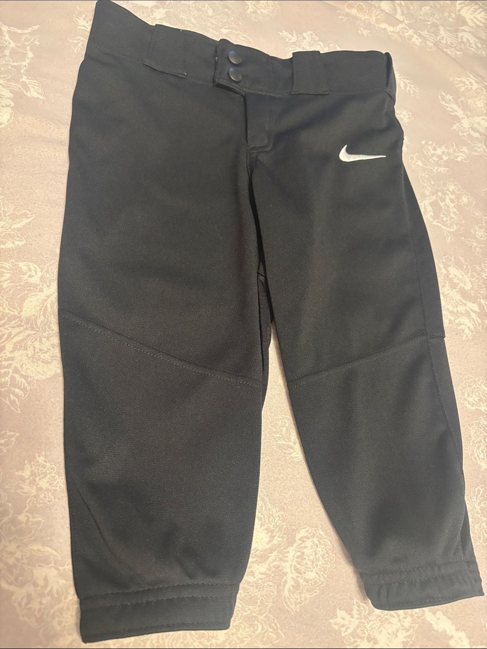 Nike Black Kids' Sweatpants with White Swoosh